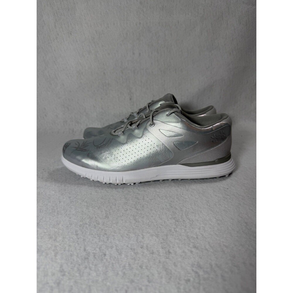 Under Armour Charged Breathe Spikeless Golf Shoes Grey Women Size 10